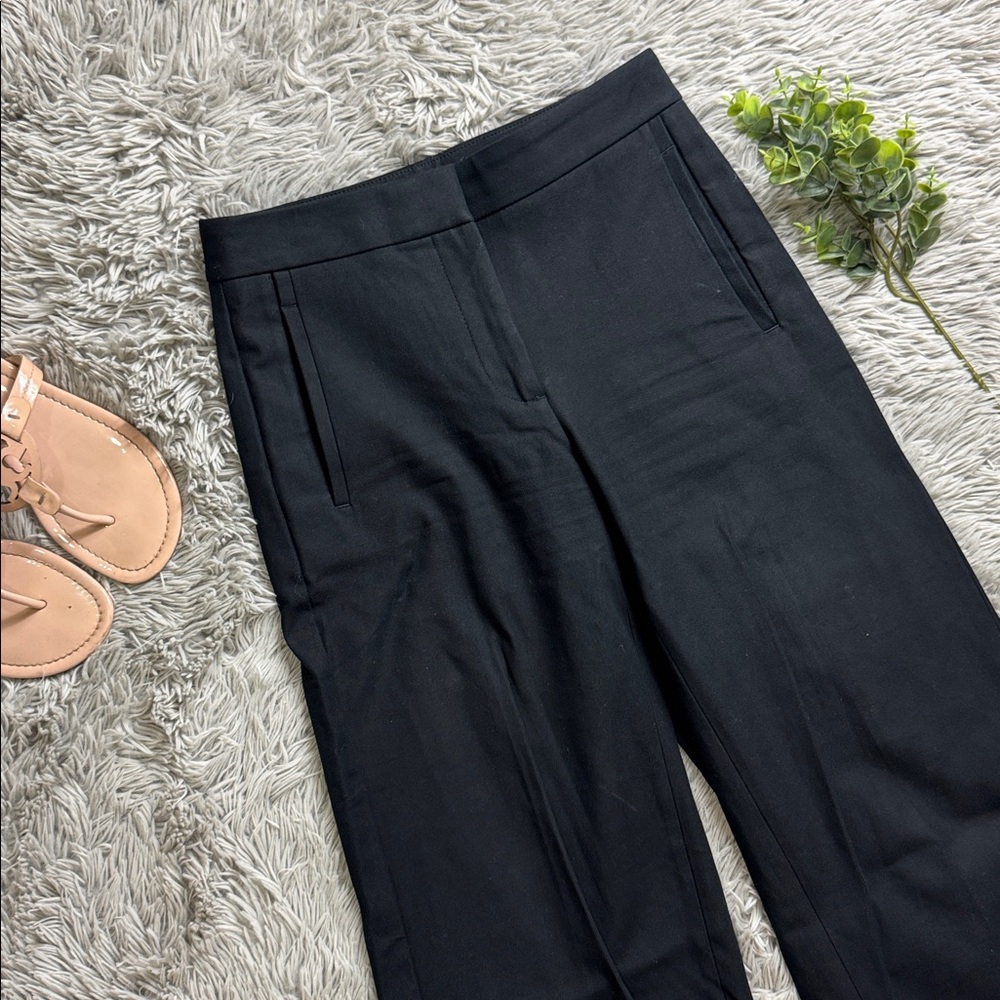 Ann Taylor petites wide leg Black Cropped Pants size 00P - Picture 2 of 6